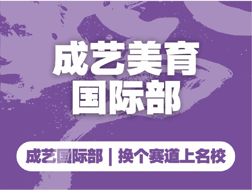 成艺美育—国际部｜明日计画｜换个赛道上名校